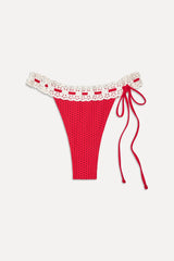 Lacey Micro Bikini Bottom - Spice Dot