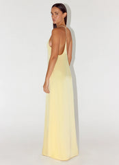 Fine Line Maxi Dress - Yellow
