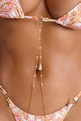 Mai Floral O-Ring Hardware Charm Adjustable 2 Piece Bikini - Pink/combo