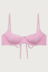 Cola Underwire Balconette Bikini Top - French Rose