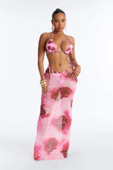 Crushing On You Bikini And Sarong - Pink/combo