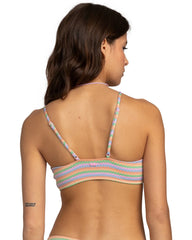Wavy Stripe Bralette Bikini Top