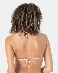 High Tide Tiki Triangle Bikini Top