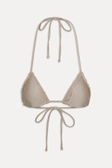 Nick Triangle Shine Bikini Top - Birthday Suit