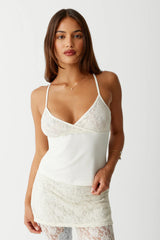 Dream Lace Tank - Porcelain