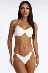 Liana Textured Molded Cup 2 Piece Bikini - White