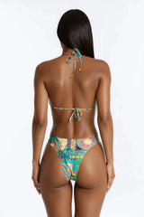 Adrina Abstract 3 Piece Bikini & Dress Sunsuit - Multi Color