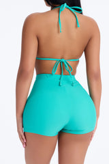Maui Mix And Match Biker Short Bikini Bottom - Mint