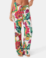 Beach Blossom Tie Front Cover Up Pant