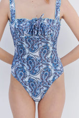 Fawn Shine Ruffle One Piece Swimsuit - Paradiso Paisley