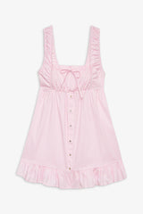 Marilyn Babydoll Dress - Pink Stripe