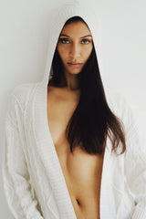 Love Story Duster Cardigan - Cloud White