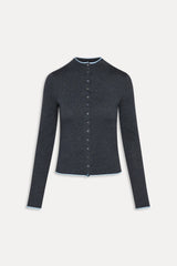 Leo Knit Button Up Cardigan - Stone