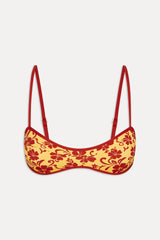 Lane Skimpy Bandeau Bikini Top - Favorite Flower