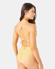 Crochet Plunge One Piece Swimsuit