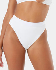 Rib Roxy Love Banded High Waist Moderate Bikini Bottom