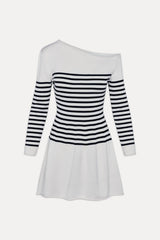 Boardwalk Off Shoulder Mini Dress - Ivory