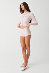Providence Cloud Knit Mini Short - Rose Quartz