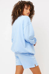 Bennie Oversized Crewneck Sweatshirt - Chambray