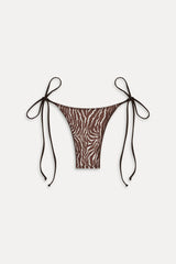 x Réalisation Par Divine Reversible Bikini Bottom - Python/Animal