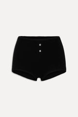 x BELLA HADID Bradley Knit Booty Shorts - Lone Star Black