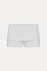 x JENNIE Eva Cotton Mini Shorts - Optic White