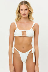 Willow Cheeky Bikini Bottom - White
