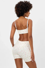Erin Waffle Biker Short - Day Lily