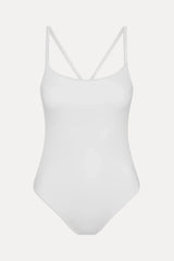 x JENNIE Lotus One Piece Swimsuit - Optic White
