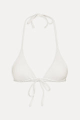 Paradise Halter Bikini Top - Optic White