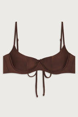 Cola Underwire Balconette Bikini Top - Cinnamon