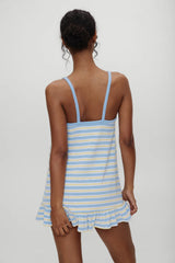 April Striped Babydoll Dress - Ashbury Stripe