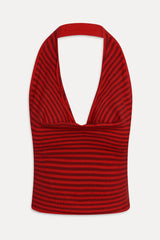 x JENNIE Briar Knit Halter Top - Spring Stripe