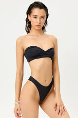 Margo Strapless Bikini Top - Black