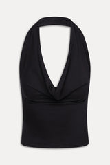 Jay Cowl Neck Top - Black
