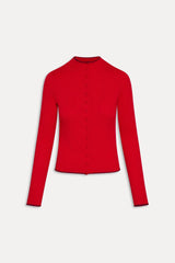 Leo Knit Button Up Cardigan - Ember