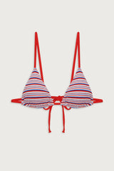 Lumia Terry Triangle Bikini Top - American Summer