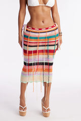 Liliana Crochet Cover Up Skirt - Multi Color