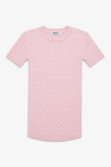 Mulholland Cable Knit Sweater - Cozy Pink
