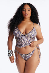 Rebel Fever 2 Piece Leopard Tankini Set - Leopard