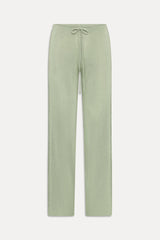 Ela Low Rise Knit Pants - Eucalyptus