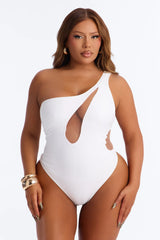 Hot Summer Love 1 Piece Swimsuit - White