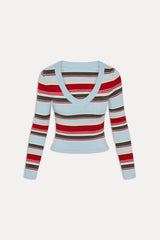 Kit V Neck Knit Sweater - Ocean Ave