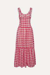 x BELLA HADID Southern Belle Midi Dress - Malibu Picnic