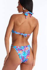 Island Time Floral O-Ring 1 Piece Swimsuit - Blue/combo