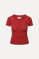 Callum Knit Shirt - Cherry